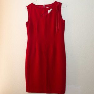 Danny & Nicole Dress, sleeveless, elegant, red, size 8